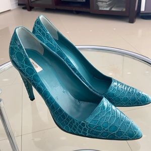 Prada Turquoise Pumps